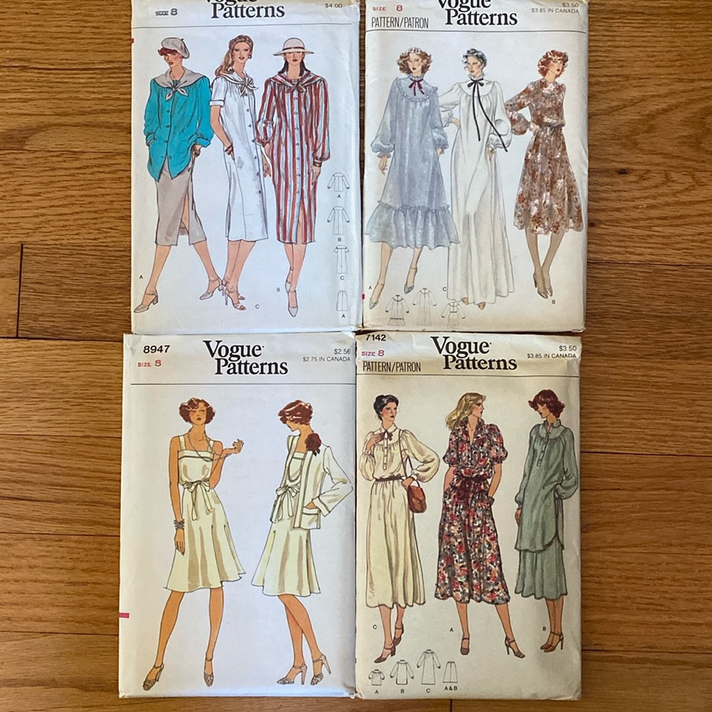 VTG 4 UNCUT Vogue Dress Patterns